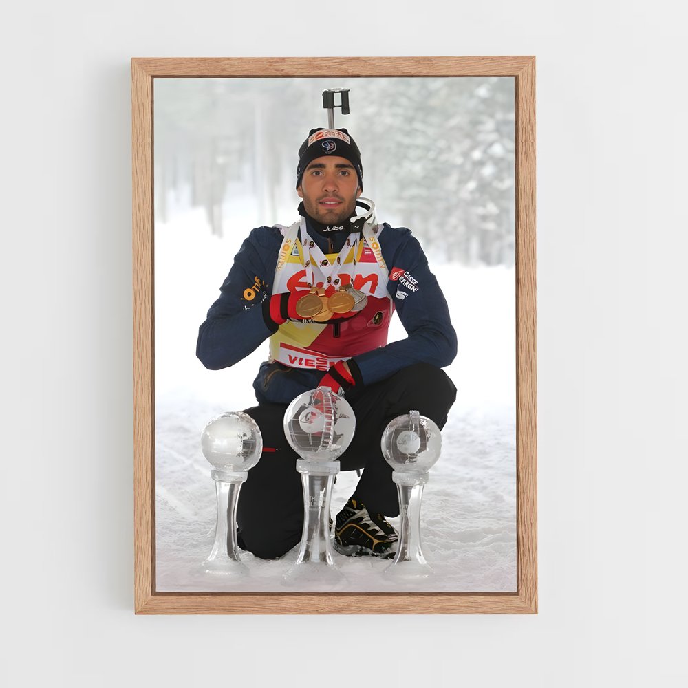 Poster Solitaire en Neige – affiche Biathlon (vue 4)